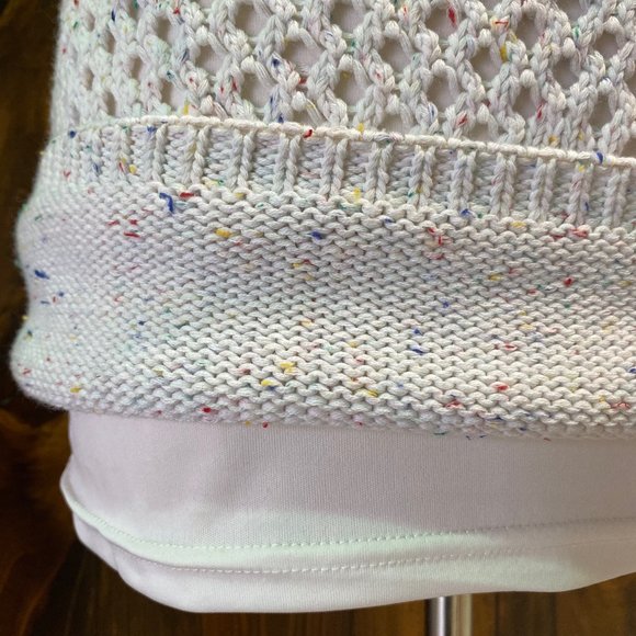 Knit Cream and Multi Skirt, Size Small - Picture 3 of 5